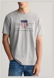 Gant Archive Shield T-shirt LightGray από το Modivo