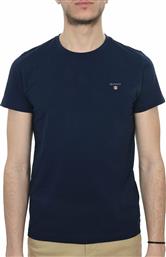 Gant The Original Ανδρικό T-shirt Κοντομάνικο Navy Μπλε