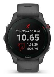 Garmin Forerunner 255 46mm Αδιάβροχο Smartwatch με Παλμογράφο (Slate Gray)