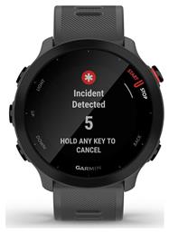 Garmin Forerunner 55 42mm Αδιάβροχο Smartwatch με Παλμογράφο (Monterra Grey)