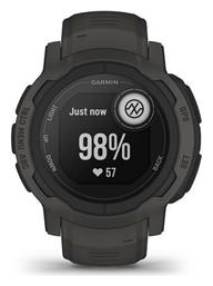 Garmin Instinct 2 45mm Αδιάβροχο Smartwatch με Παλμογράφο (Graphite)