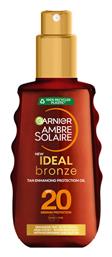 Garnier Ambre Solaire Ideal Bronze SPF20 Αντηλιακό Λάδι 150ml