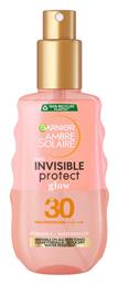 Garnier Ambre Solaire Invisible Protect Glow Transparent SPF30 Αντηλιακή Λοσιόν 150ml