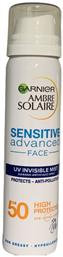 Garnier Ambre Solaire Sensitive Advanced SPF50 Αντηλιακό Mist