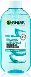 Garnier Gel Καθαρισμού Hyaluronic Aloe Cleansing and Minimizing Pore για Λιπαρές Επιδερμίδες 200ml