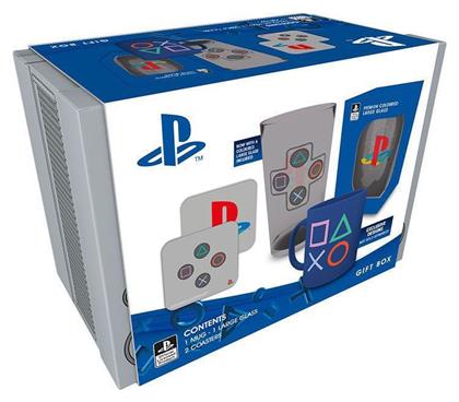 GB eye PlayStation Gift Box Classic 2019 Κούπα Κεραμική Γκρι 4τμχ