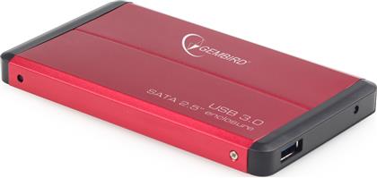 Gembird Θήκη για Σκληρό Δίσκο 2.5'' SATA III με σύνδεση USB3.0 σε Κόκκινο χρώμα