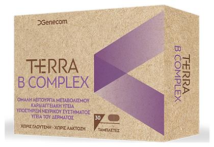 Genecom Terra B Complex Βιταμίνη 30 ταμπλέτες