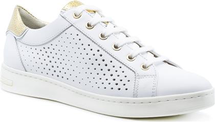Geox Jaysen Δερμάτινα Ανατομικά Sneakers σε Λευκό Χρώμα από το Troumpoukis