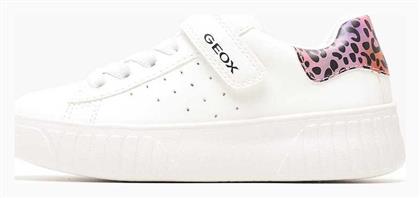 Geox Παιδικά Sneakers Ανατομικά Λευκά