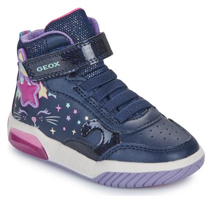 Geox Παιδικά Sneakers High Ανατομικά με Φωτάκια Μπλε από το Modivo