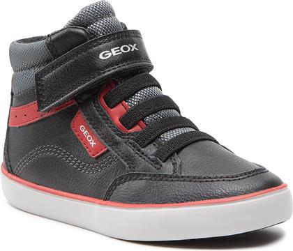 Geox Παιδικά Sneakers High J Gisli B B Ανατομικά για Αγόρι Μαύρα από το SerafinoShoes