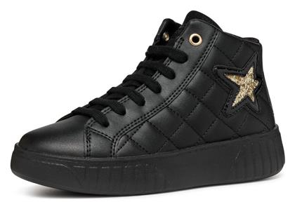 Geox Παιδικά Sneakers High Mikiroshi Μαύρα