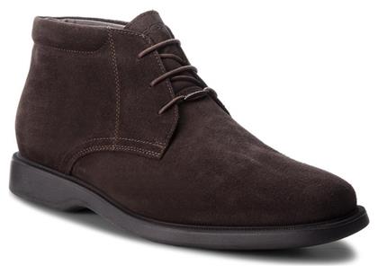 Geox U Brayden 2Fit Abx D Suede Καφέ Ανδρικά Μποτάκια