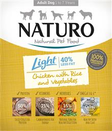 ΓΕΥΜΑ ΣΚΥΛΟΥ NATURO LIGHT ΚΟΤΟΠΟΥΛΟ-ΡΥΖΙ - ΛΑΧΑΝΙΚΑ 400GR από το Plus4u