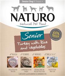 ΓΕΥΜΑ ΣΚΥΛΟΥ NATURO SENIOR ΓΑΛΟΠΟΥΛΑ-ΡΥΖΙ - ΛΑΧΑΝΙΚΑ 400GR