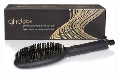 GHD Ηλεκτρική Βούρτσα Glide Κεραμική για Ίσιωμα 50W Μαύρη από το Letif