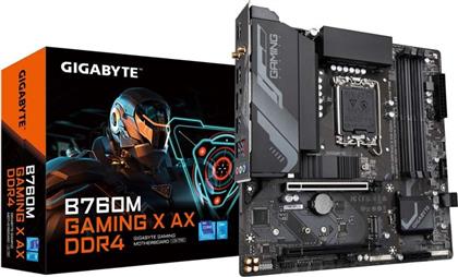 Gigabyte B760M Gaming X AX DDR4 rev. 1.0 Wi-Fi Motherboard Micro ATX με Intel 1700 Socket από το Public