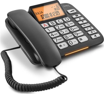 Gigaset DL580 Ενσύρματο Τηλέφωνο Γραφείου για Ηλικιωμένους Μαύρο από το Public