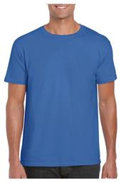 Gildan Softstyle 64000 Ανδρικό Διαφημιστικό T-shirt Κοντομάνικο Royal από το Blooza