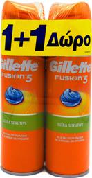 Gillette Fusion 5 Ultra Sensitive Gel Ξυρίσματος για Ευαίσθητες Επιδερμίδες 2 x 200ml Κωδικός: 16587955 από το e-Fresh
