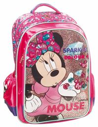 Gim Minnie Gem Σχολική Τσάντα Πλάτης Δημοτικού σε Ροζ χρώμα