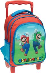 Gim Super Mario Σχολική Τσάντα Τρόλεϊ Νηπιαγωγείου Πολύχρωμη από το Spitishop