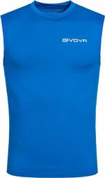 Givova Corpus 1 MAE010-0002 Ανδρική Ισοθερμική Αμάνικη Μπλούζα Compression Μπλε