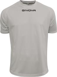 Givova One Αθλητικό Ανδρικό T-shirt Γκρι με Λογότυπο