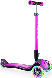 Globber Παιδικό Πατίνι Αναδιπλούμενο Elite Deluxe Lights Τρίτροχο για 3+ Ετών Ροζ από το Moustakas Toys