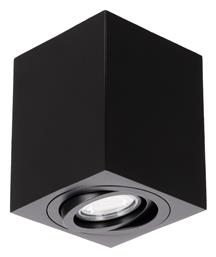 GloboStar AKIRA Τετράγωνο Μονό Σποτ με Ντουί GU10 σε Μαύρο Χρώμα
