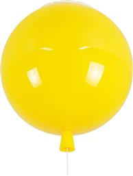 GloboStar Balloon Μονόφωτο Παιδικό Φωτιστικό Κρεμαστό από Πλαστικό με Υποδοχή E27 Κίτρινο 30x33cm από το Designdrops