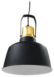 GloboStar Devota Vintage Κρεμαστό Φωτιστικό Μονόφωτο Καμπάνα με Ντουί E27 σε Μαύρο Χρώμα από το Designdrops