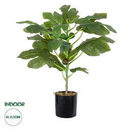 GloboStar Διακοσμητικό Τεχνητό Φυτό Artificial Garden FIG TREE Μπεζ από το Designdrops