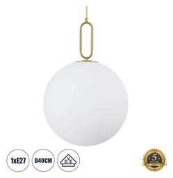 GloboStar Bellissimo Κρεμαστό Φωτιστικό Χρυσό 40x62εκ. από το Designdrops