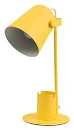 GloboStar Pencase Φωτιστικό Γραφείου LED με Εύκαμπτο Βραχίονα σε Κίτρινο Χρώμα