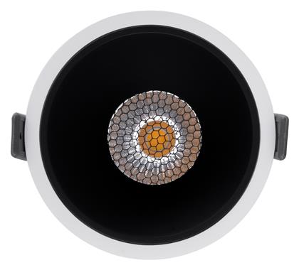 GloboStar Στρογγυλό Μεταλλικό Χωνευτό Σποτ με Ενσωματωμένο LED και Φυσικό Λευκό Φως σε Λευκό χρώμα 10.4x10.4cm από το Designdrops