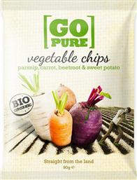 Go Pure Βιολογικά Πατατάκια με Γεύση Λαχανικών 90gr από το e-Fresh