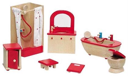 Goki Furniture for Flexible Puppets Bathroom Έπιπλο για Κουκλόσπιτο