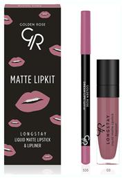 Golden Rose Matte LipKit Σετ Μακιγιάζ με Κραγιόν Blush Pink