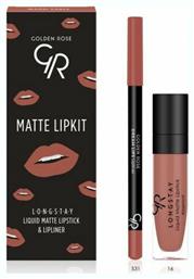 Golden Rose Matte LipKit Σετ Μακιγιάζ με Κραγιόν Warm Sable