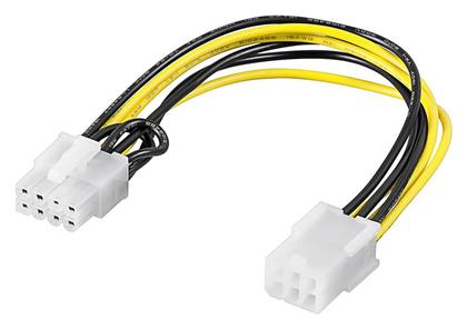 Goobay 6 Pin PCIE female - 8 Pin PCIE male Cable 0.195m (93635)