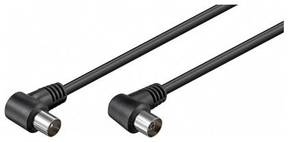 Goobay Καλώδιο Κεραίας Coax male - Coax female Μαύρο 1.5m (11525) 1τμχ