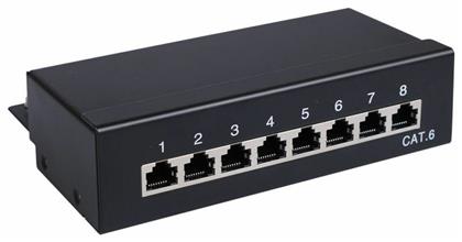 Goobay Patch Panel για Rack 1U 8 Θυρών cat6 Μαύρο από το e-shop