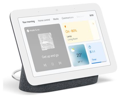 Google Nest Hub (2nd Gen) Charcoal Συμβατό με Google Home