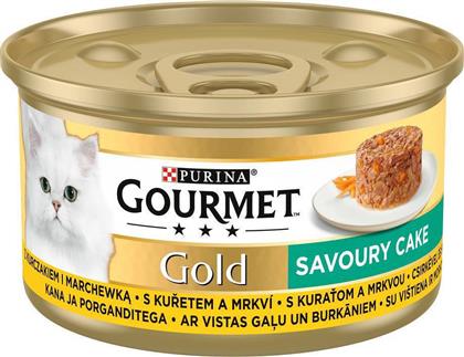 Gourmet Gourmet Gold Υγρή Τροφή Γάτας σε Κονσέρβα με Κοτόπουλο Savoury Cake 85gr από το ΑΒ Βασιλόπουλος
