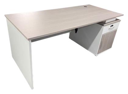 Γραφείο Armadi 180x80x75εκ. Γκρι-λευκή