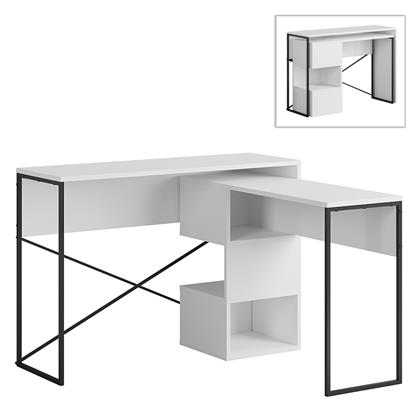 Γραφείο Badau 110x37.2x77εκ. Λευκό