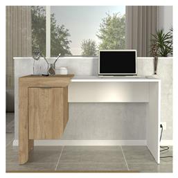 Γραφείο Dario 120x60x73.2εκ. Sepet Oak - Λευκό