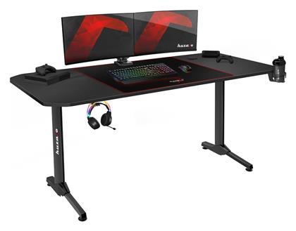 Γραφείο Gaming Hero 4.7 με USB θύρες 160x75x75εκ. Black από το Polihome